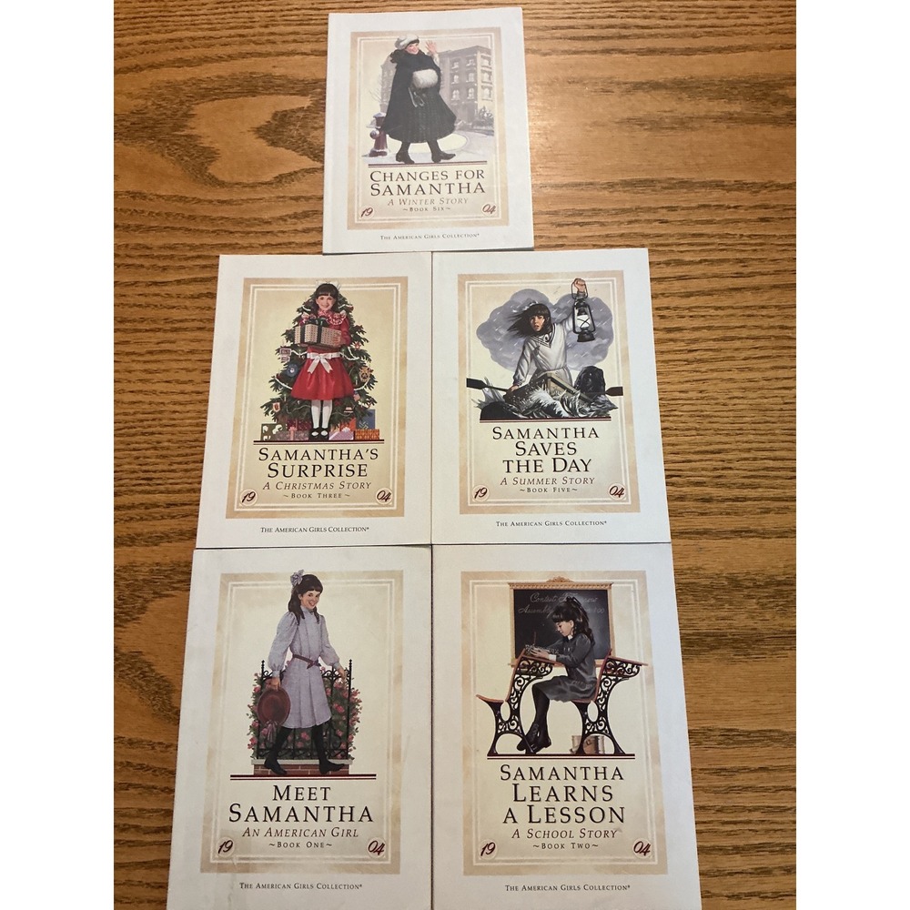 Vintage American Girl Samantha Books Lot of 5 Pleasant Company 1986 1st Edition